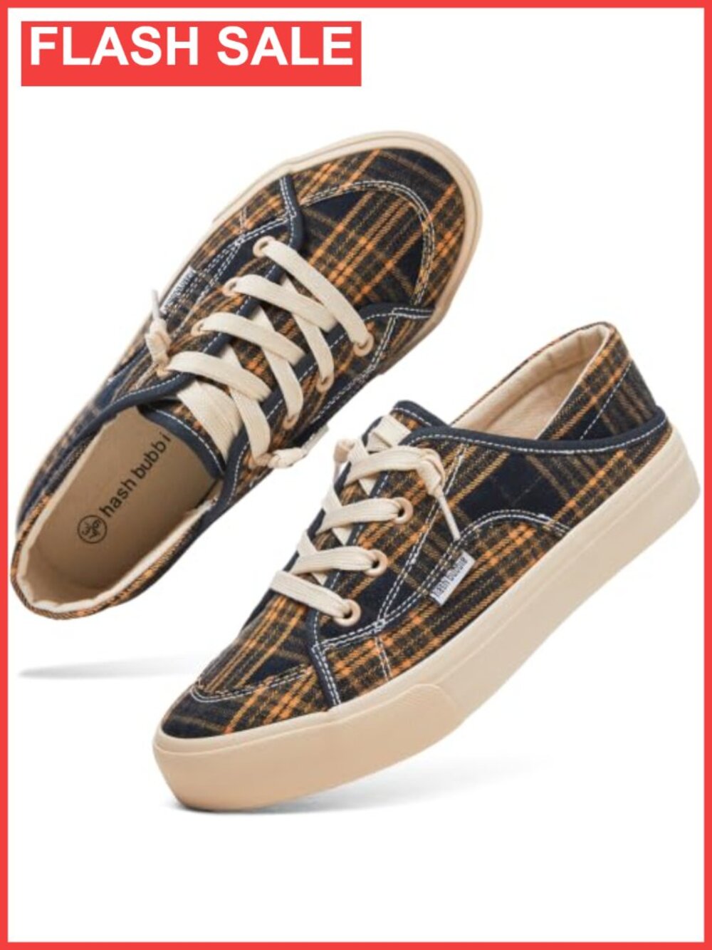 Women's Canvas Slip On Sneakers Lace-Up Convertible Mules Non Slip
